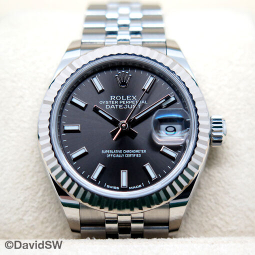 Rolex 279174 Datejust with Dark Grey Stick Dial on Jubilee - Image 3