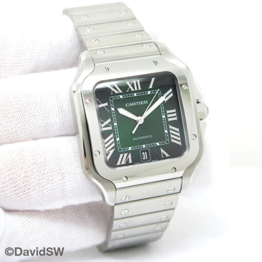 Cartier WSSA0062 Santos de Cartier Large with Green Dial