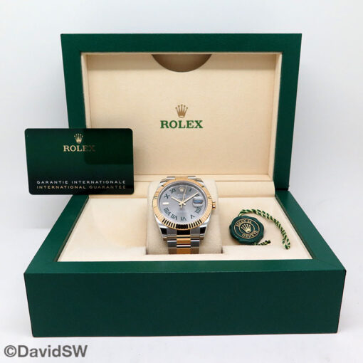 Rolex 126333 Datejust 41 18K/SS with Slate Roman Dial on Oyster - Image 2