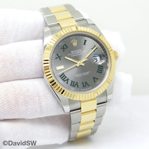 Rolex 126333 Datejust 41 18K/SS with Slate Roman Dial on Oyster