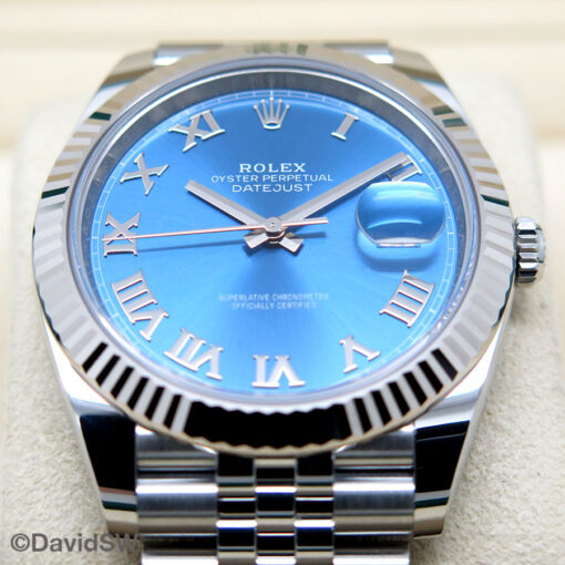 Rolex 126334 Datejust 41 with Azzurro Blue Dial on Jubilee - Image 3