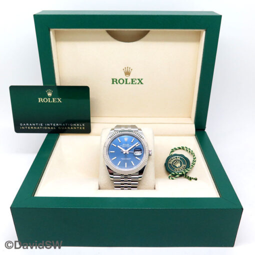Rolex 126334 Datejust 41 with Blue Stick Dial on Jubilee - Image 2
