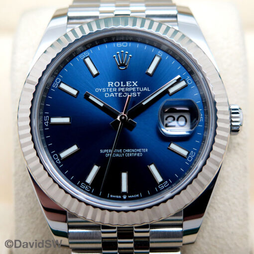 Rolex 126334 Datejust 41 with Blue Stick Dial on Jubilee - Image 3