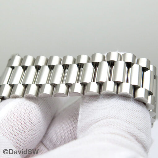 Rolex 218206 Day Date II Platinum with Ice Blue Diamond Dial - Image 8