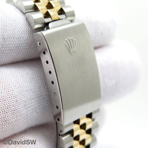 Rolex 16233 Datejust 18K/SS with Champagne Stick Dial on Jubilee - Image 11