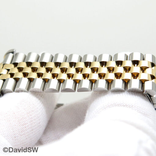 Rolex 16233 Datejust 18K/SS with Champagne Stick Dial on Jubilee - Image 10