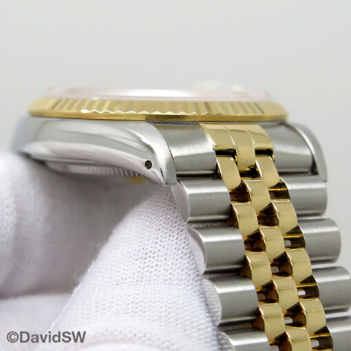 Rolex 16233 Datejust 18K/SS with Champagne Stick Dial on Jubilee - Image 6