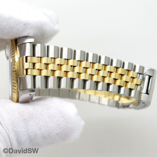 Rolex 16233 Datejust 18K/SS with Champagne Stick Dial on Jubilee - Image 13