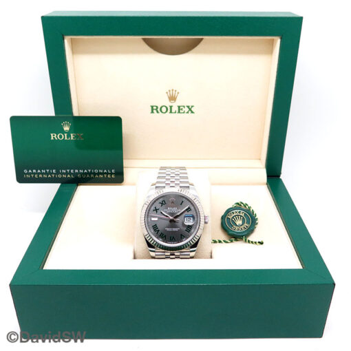 Rolex 126334 Datejust 41 with Slate Roman Dial on Jubilee - Image 2