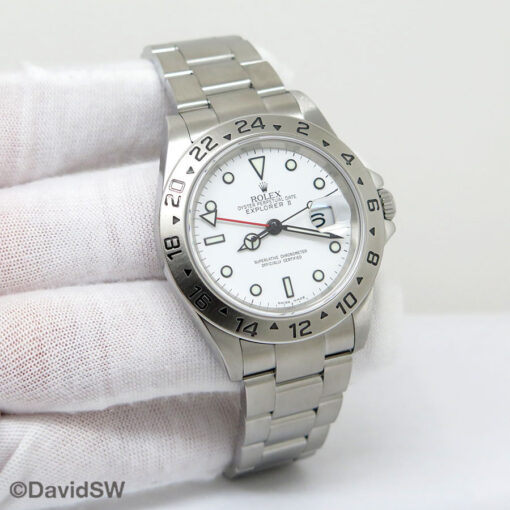 Rolex 16570 Explorer II with White Dial and 3186 Movement