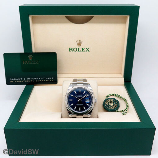 Rolex 126334 Datejust 41 with Blue Stick Dial on Oyster - Image 2