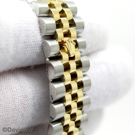 Rolex 116233 Datejust 18K/SS with White Roman Dial on Jubilee - Image 7
