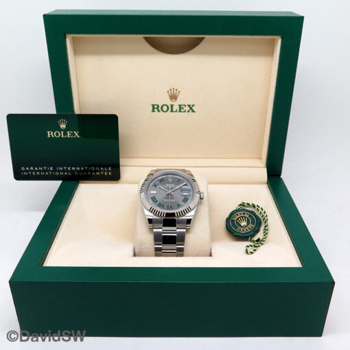 Rolex 126334 Datejust 41 with Slate Roman Dial on Oyster - Image 2