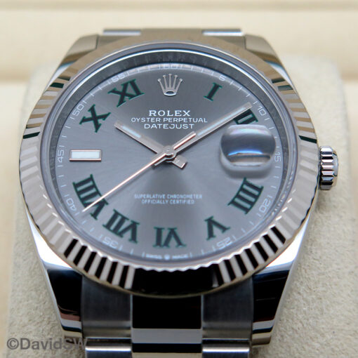 Rolex 126334 Datejust 41 with Slate Roman Dial on Oyster - Image 3