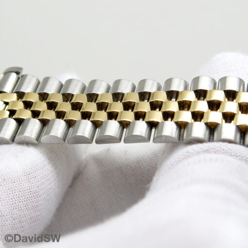 Rolex 16233 Datejust 18K/SS with Champagne Diamond Dial on Jubilee - Image 10