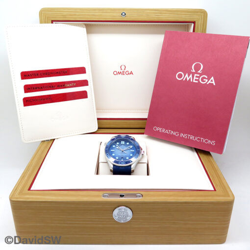 Omega Seamaster Diver 300m "Summer Blue" on Strap - Image 2