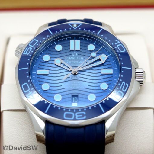 Omega Seamaster Diver 300m "Summer Blue" on Strap - Image 3