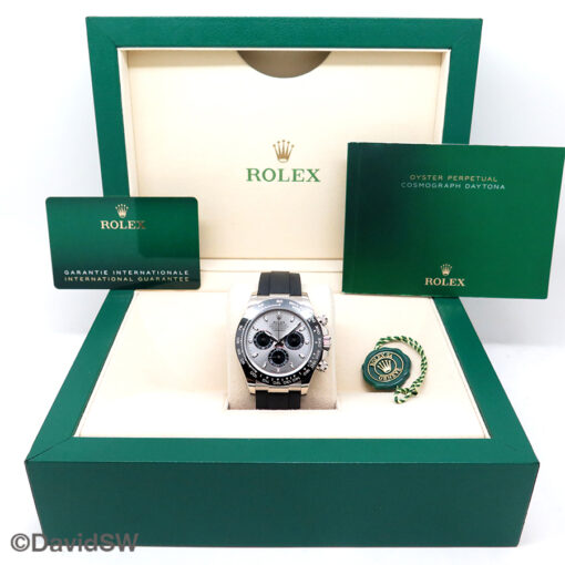 Rolex 116519LN Cosmograph Daytona 18K White Gold with Steel Dial - Image 2