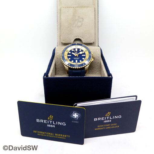 Alternative view of Breitling N17376 Superocean Automatic 44mm Bronze with Blue Dial U.S. Exclusive Limited Edition