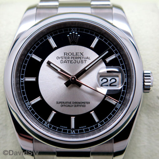 Rolex 116200 Datejust with Silver & Black Concentric Dial - Image 3