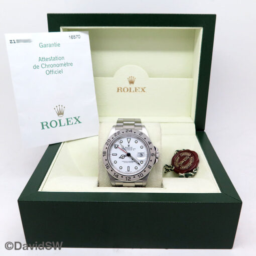 Rolex 16570 Explorer II with White Dial - Image 2