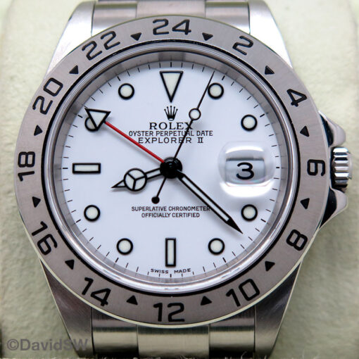 Rolex 16570 Explorer II with White Dial - Image 3