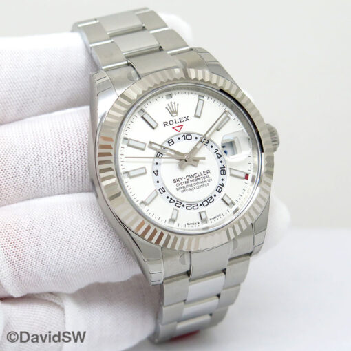 Rolex 336934 Skydweller with White Dial on Oyster