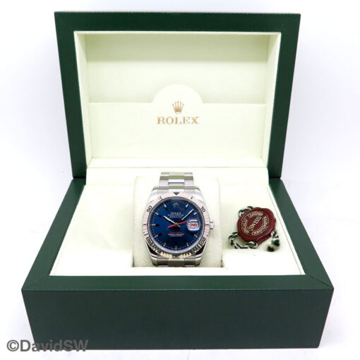 Rolex 116264 Datejust Turn-O-Graph with Blue Dial on Oyster - Image 2