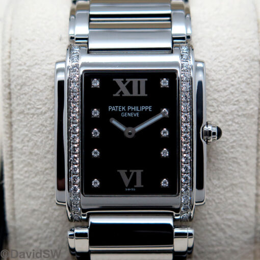 Patek Philippe 4910/10A Twenty-4 with Black Diamond Dial and Bezel - Image 3