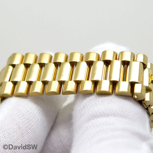 Rolex 18238 Day Date 18K Yellow Gold with Champagne Diamond String Ruby Dial - Image 12