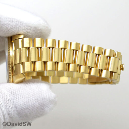 Rolex 18238 Day Date 18K Yellow Gold with Champagne Diamond String Ruby Dial - Image 13