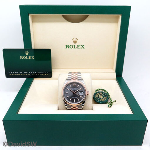 Rolex 126231 Datejust 18K/SS with Slate Stick Dial on Jubilee - Image 2