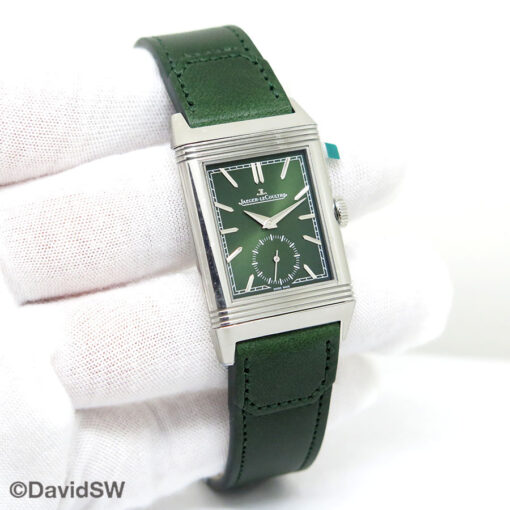Jaeger LeCoultre Q397843J Reverso Tribute Monoface Small Seconds with Green Dial
