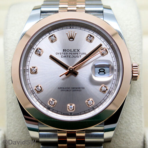 Rolex 126301 Datejust 41 18K/SS with Sundust Diamond Dial on Jubilee - Image 3