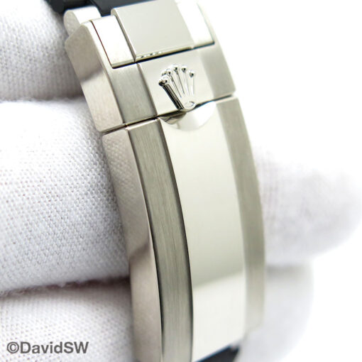 Rolex 126519LN Cosmograph Daytona 18K White Gold with Steel Dial on Oysterflex - Image 7
