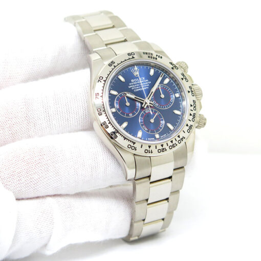 Rolex 116509 Cosmograph Daytona 18K White Gold with Blue Dial