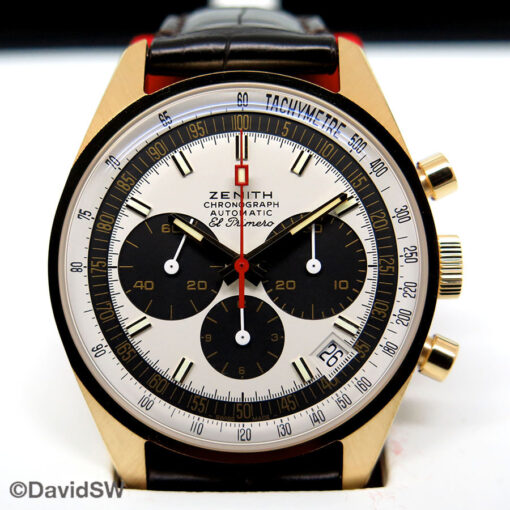Zenith El Primero A381 Revival 50th Anniversary 18K Yellow Gold Hodinkee Limited Edition - Image 4
