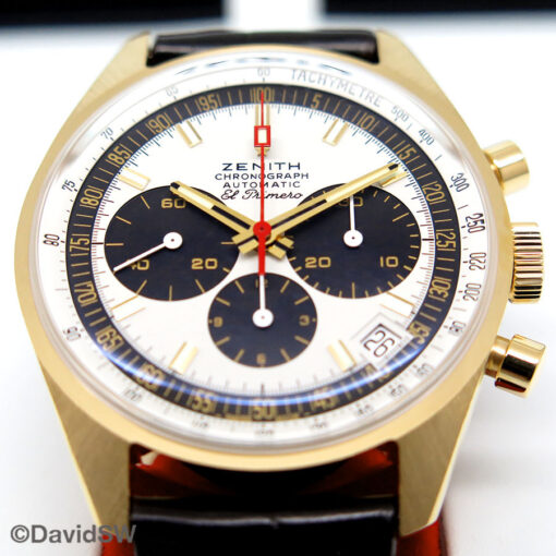 Zenith El Primero A381 Revival 50th Anniversary 18K Yellow Gold Hodinkee Limited Edition - Image 3
