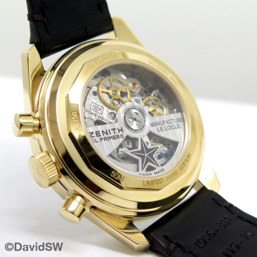 Zenith El Primero A381 Revival 50th Anniversary 18K Yellow Gold Hodinkee Limited Edition - Image 5