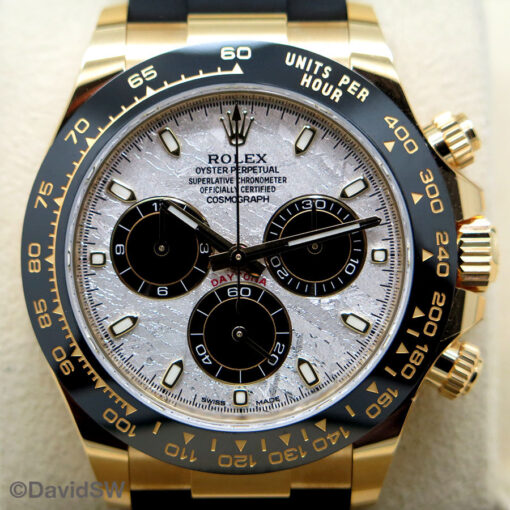 Rolex 116518LN Cosmograph Daytona 18K Yellow Gold with Meteorite Dial - Image 3