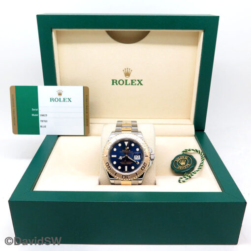 Rolex 16623 Yachtmaster 18K/SS with Blue Dial - Image 2