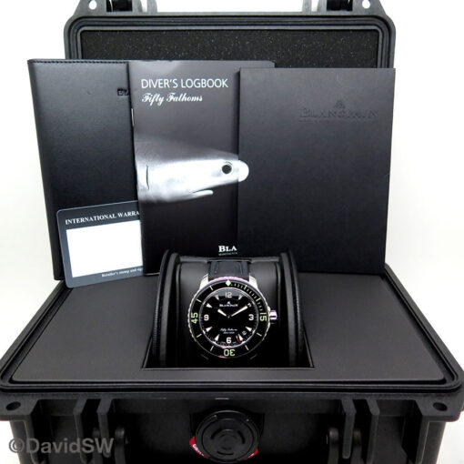 Alternative view of Blancpain Fifty Fathoms Stainless Steel Automatic with Black Dial