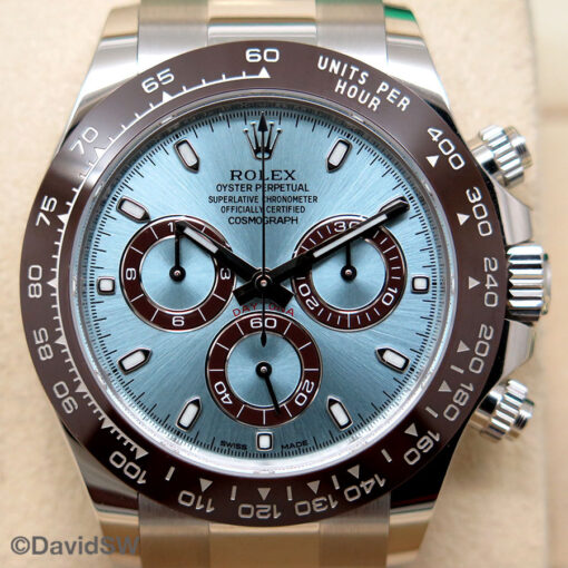 Rolex 116506 Cosmograph Daytona Platinum with Ice Blue Dial - Image 3