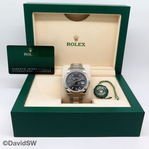 Rolex 126300 Datejust 41 with Slate Stick Dial on Oyster - Image 2
