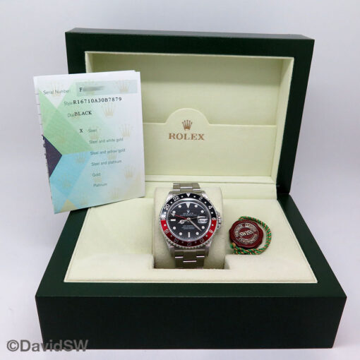 Rolex 16710 GMT Master II with Red/Black Bezel - Image 2