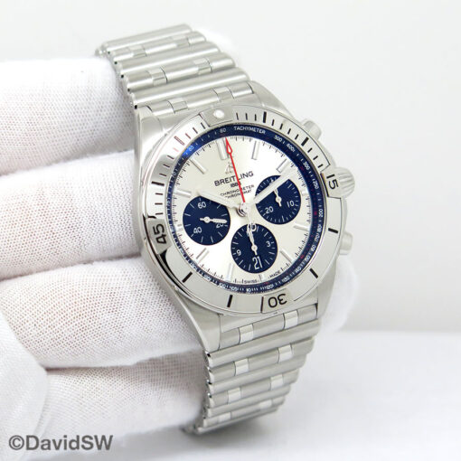 Breitling AB0134 Chronomat B01 42mm with Silver Dial