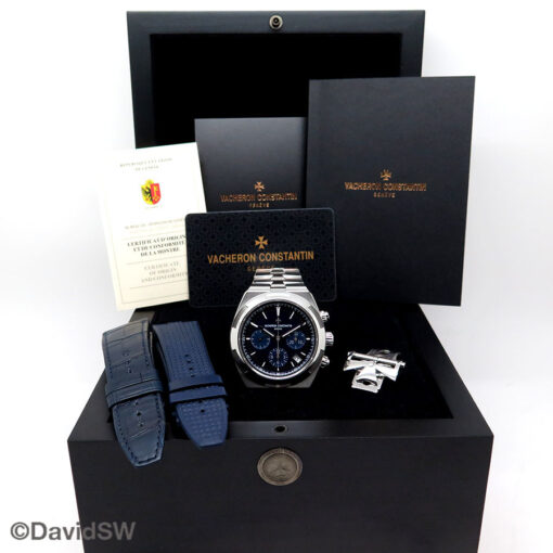 Vacheron Constantin 5500V Overseas Chronograph with Blue Dial - Image 2