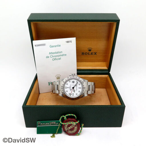 Rolex 16570 Explorer II with White Dial - Image 2