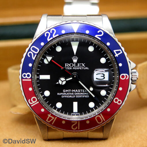 Rolex 1675 GMT Master with Red & Blue Bezel on Oyster - Image 3