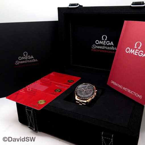 Omega Speedmaster Moonwatch 18K Rose Gold on Bracelet - Image 2